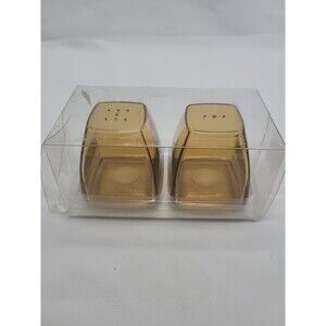 Zak Industries Plastic Amber  Salt and Pepper Shakers New